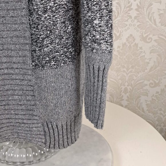 Ruby Moon Size Small Two Tone Gray Open Cardigan Sweater Tunic Length EUC - Picture 4 of 10